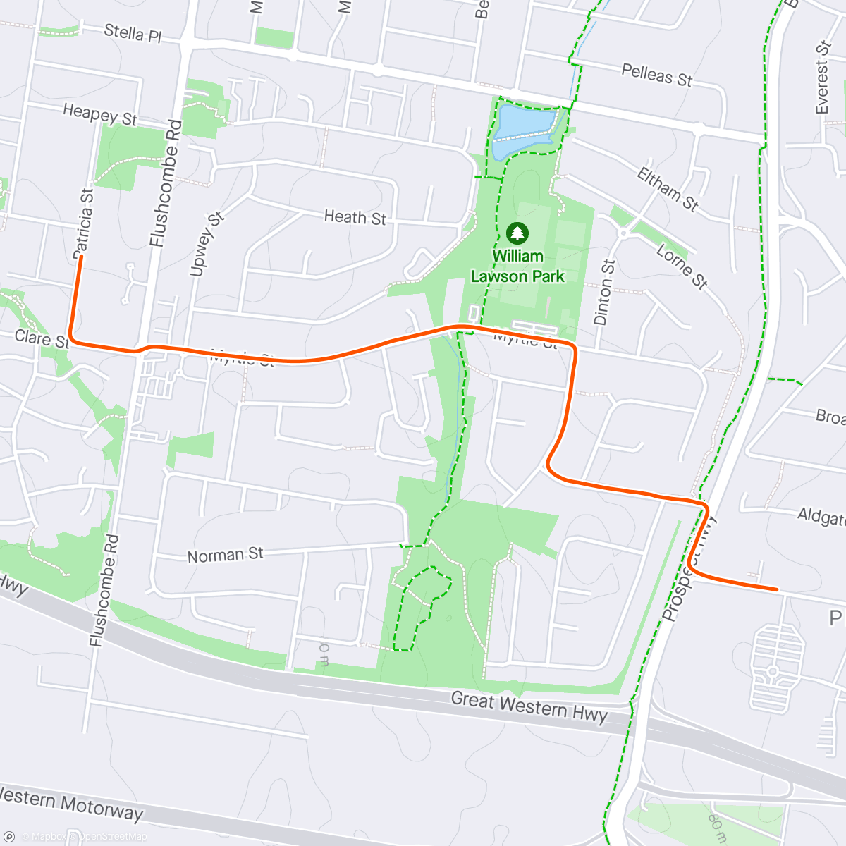 Mapa da atividade, Ride to gym