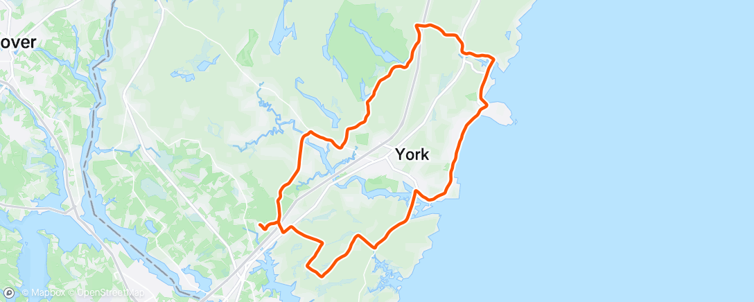 Map of the activity, Afternoon Ride