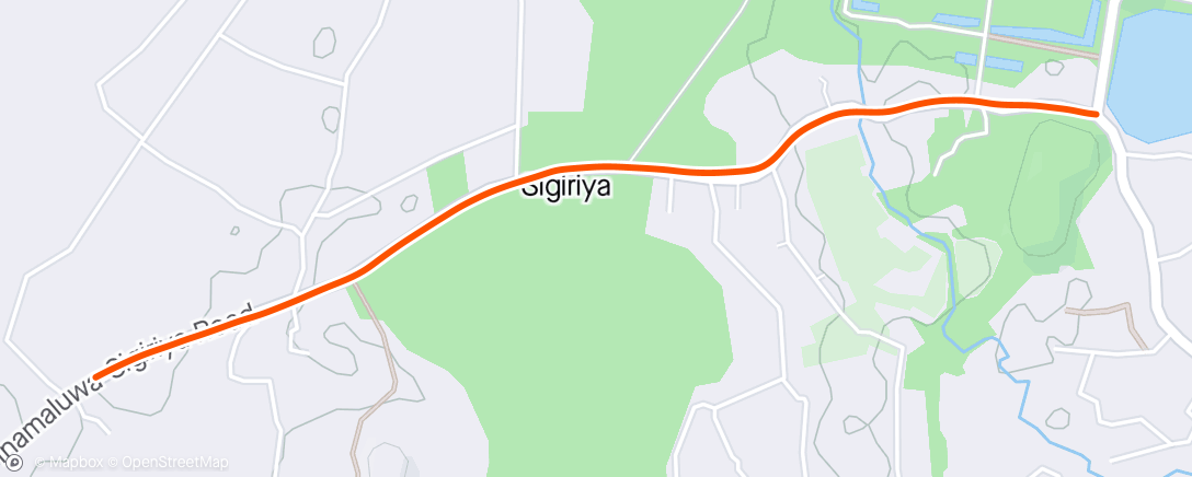 Map of the activity, Sigiriya New Years Run