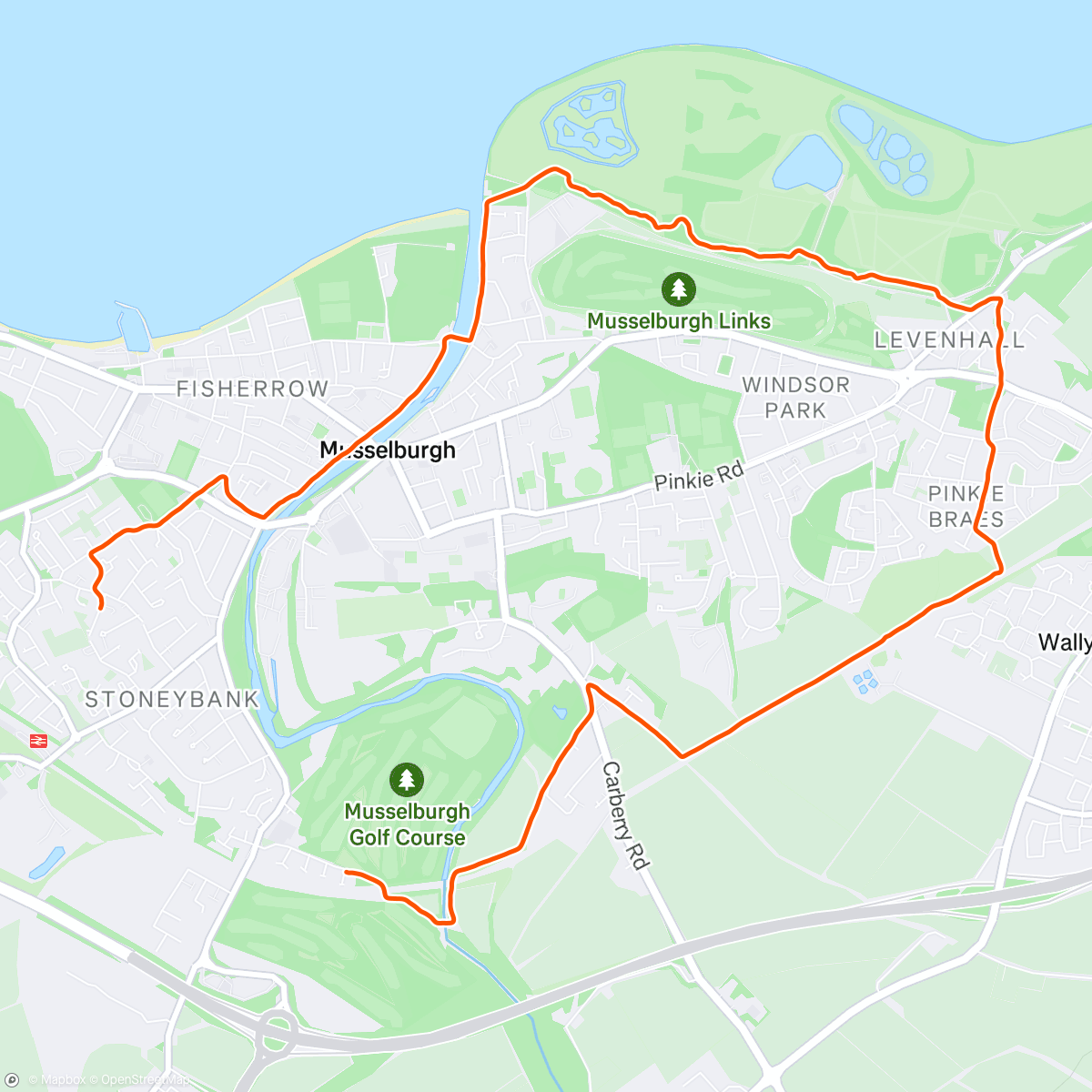 Map of the activity, Levenhall loop