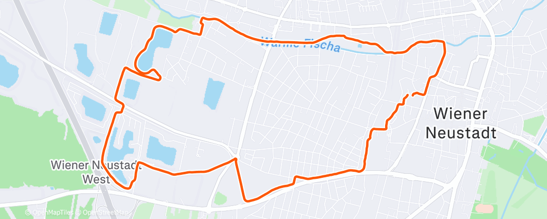 Map of the activity, Schneelauf mit Aaron