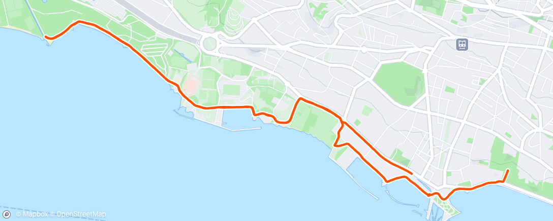 Map of the activity, Early run