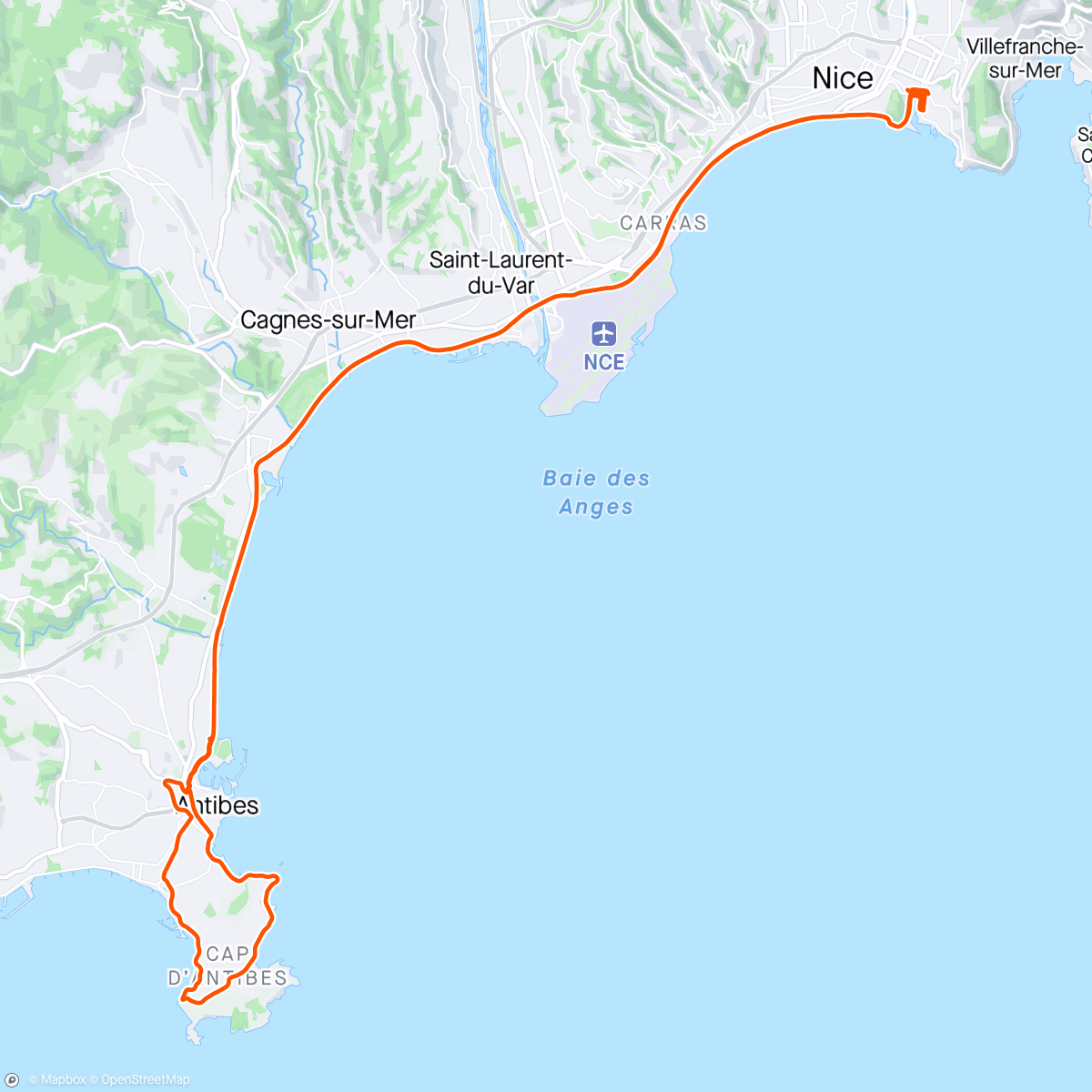 Mapa da atividade, I Love Nice Wyparował Ride 🥹