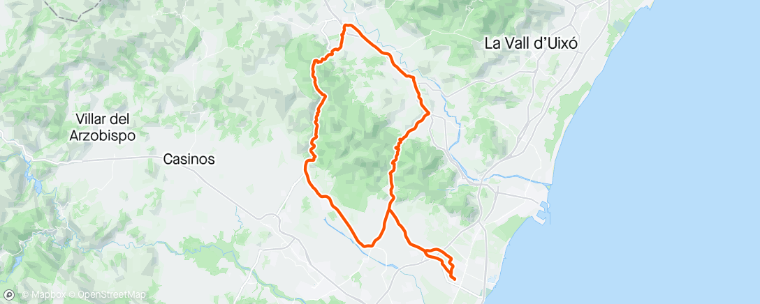 Carte de l'activité Pico del Águila - Oronet