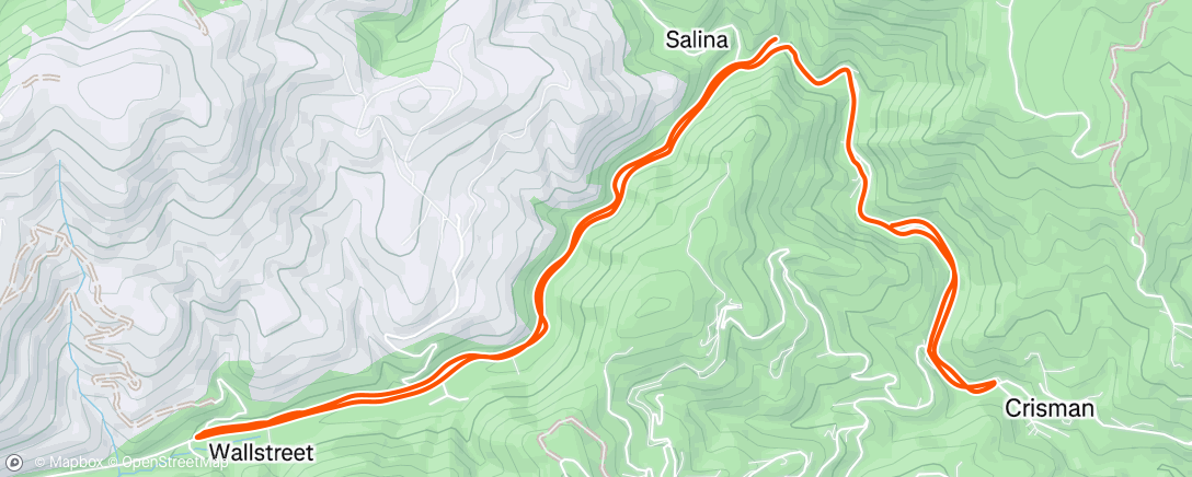 Map of the activity, Morning Run