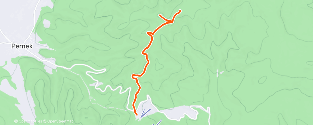 Map of the activity, Lunch Hike