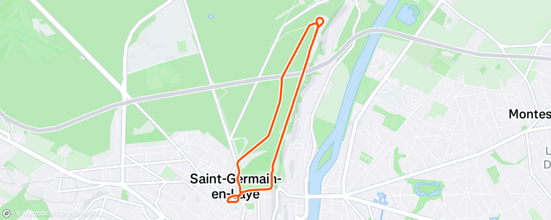 Map of the activity, Glorious run with Alex