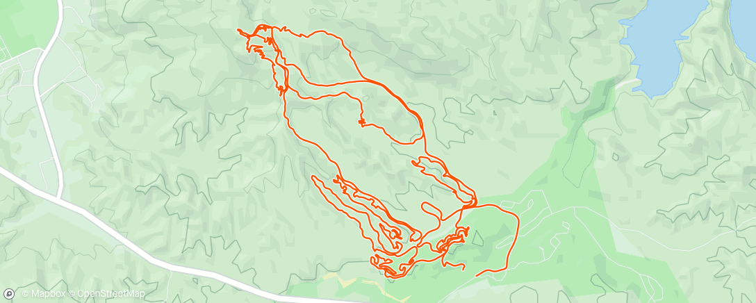 Map of the activity, Afternoon Vail