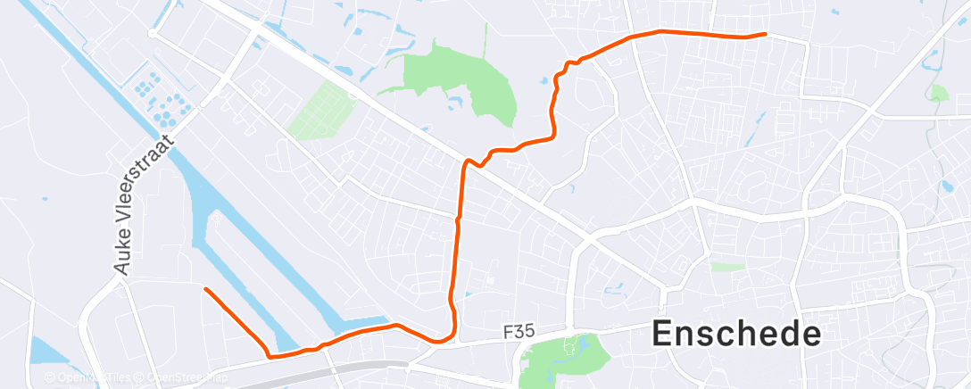 Map of the activity, Huis - Roei