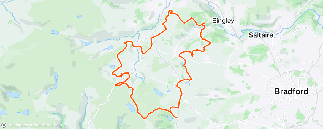 Map of the activity, Too many hills