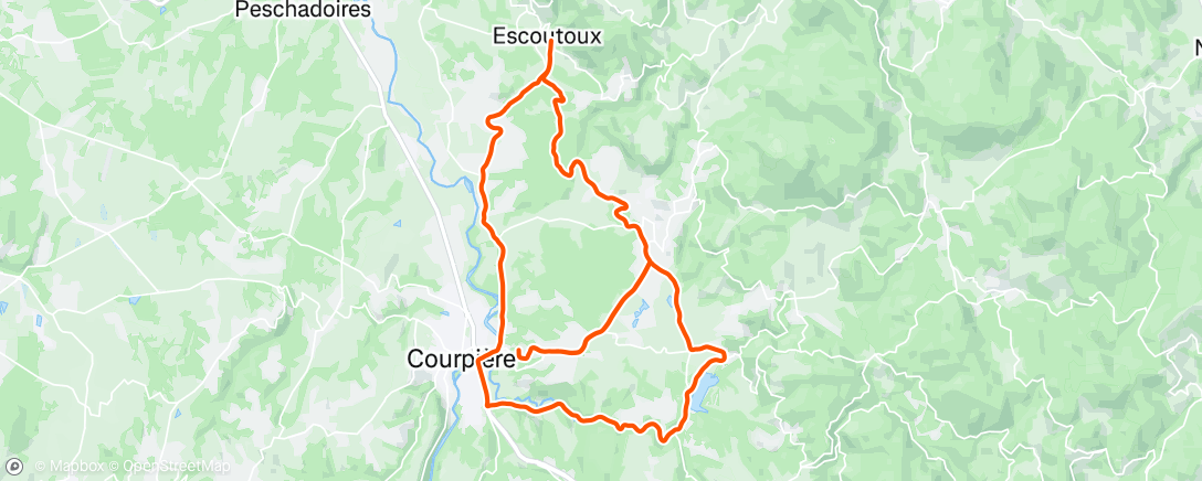 Map of the activity, Sortie vélo dans l'après-midi