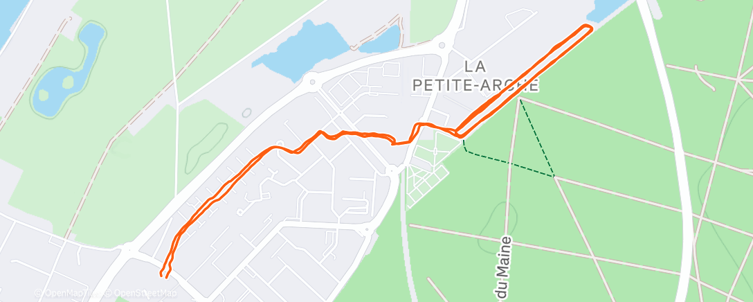 Map of the activity, Intervals w/ Lola