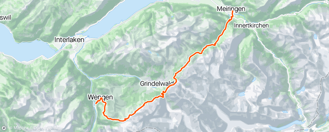 Map of the activity, Mittagslauf