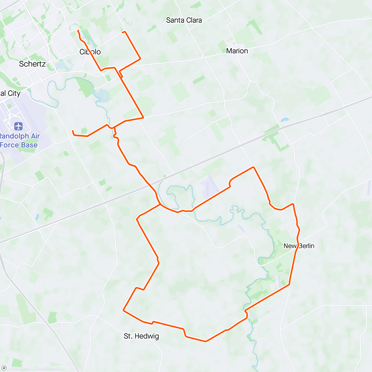 Map of the activity, Tempo? Ride