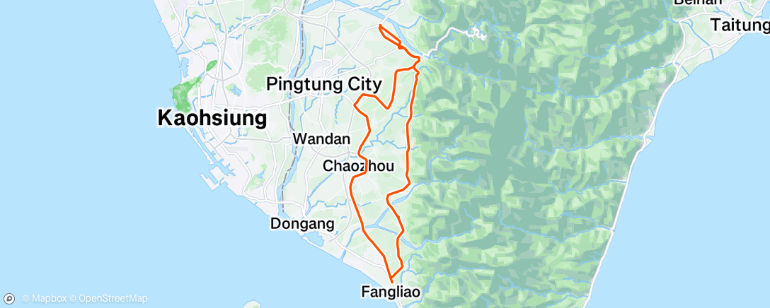 Map of the activity, 晨间骑行