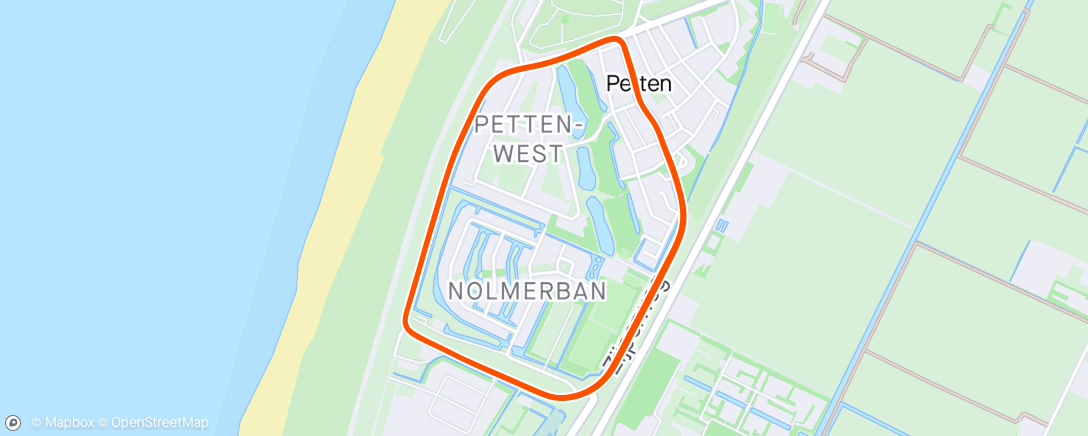 Map of the activity, Hel van Petten!