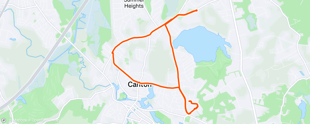 Map of the activity, Morning Run