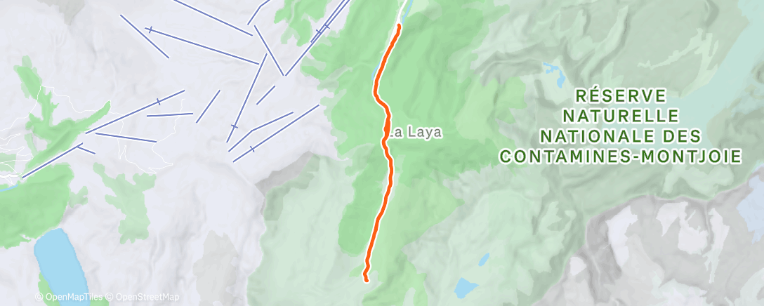 Map of the activity, Petite balade au refuge de la Balme