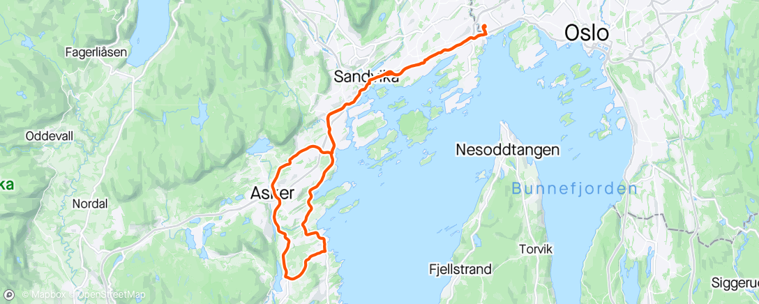 Map of the activity, Asker