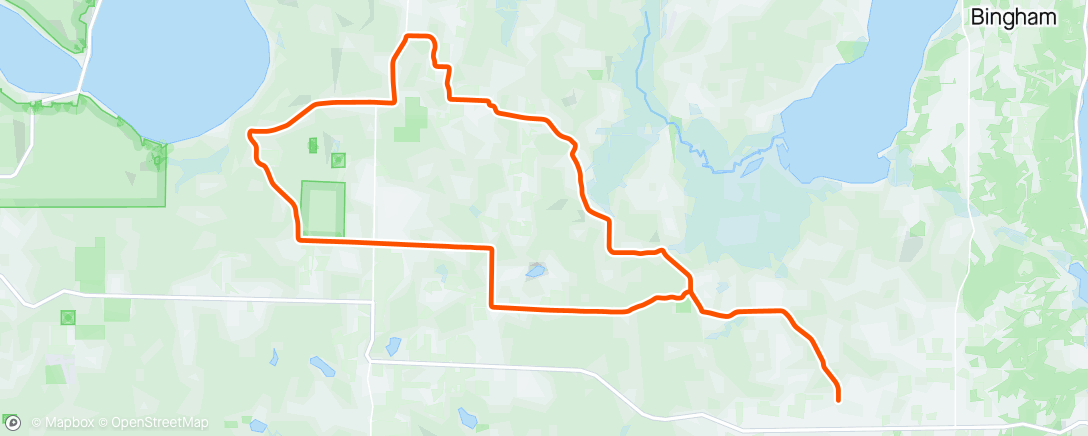 Mapa da atividade, County loop