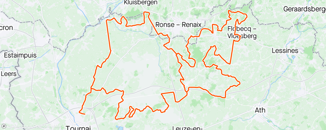 Map of the activity, Tour des Collines