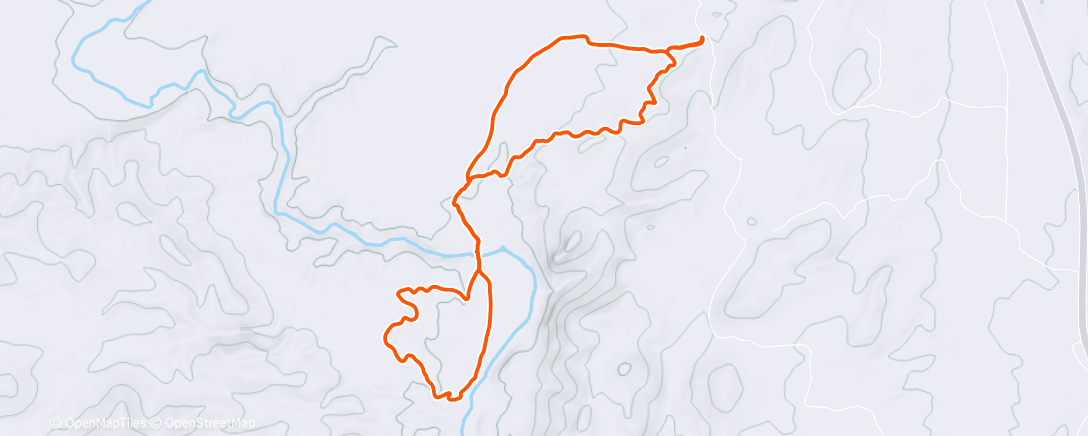 Map of the activity, Lunch Run