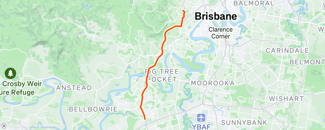 Map of the activity, Morning Ride