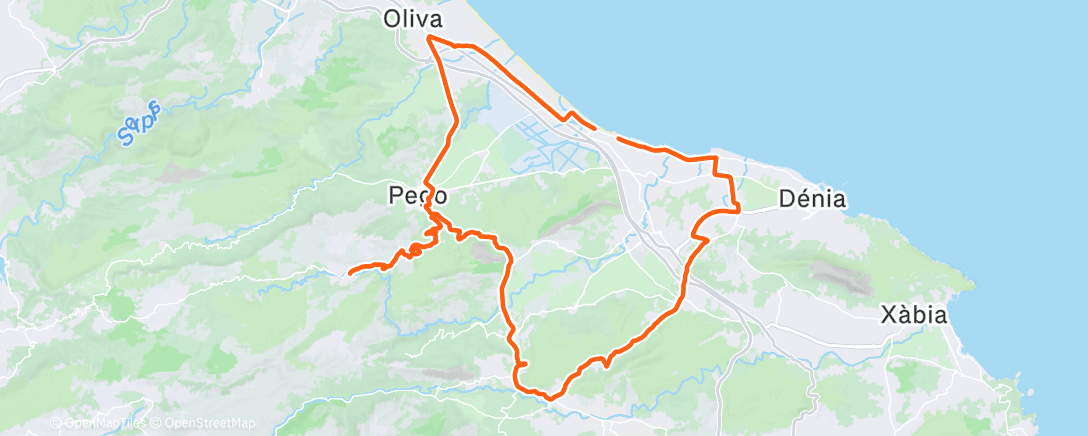 Map of the activity, Morning Ride