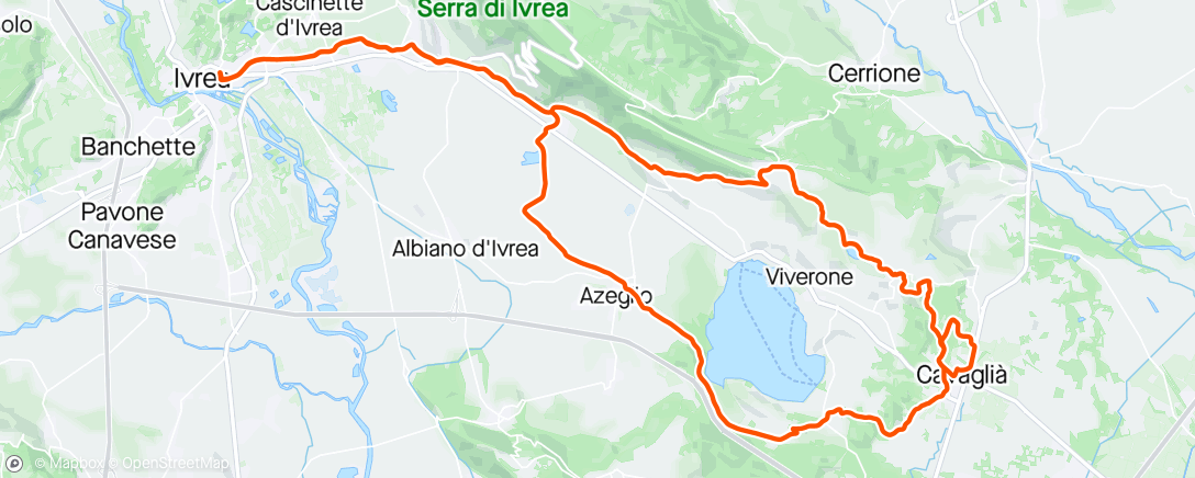 Map of the activity, Giro gravel con Marco