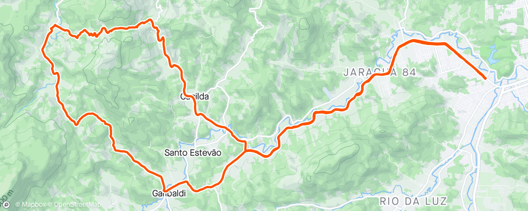Map of the activity, Jararaca + trilha do alemão + cacilda