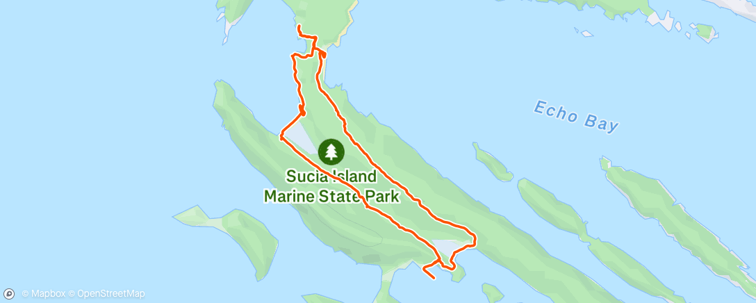 Map of the activity, Lunch Walk