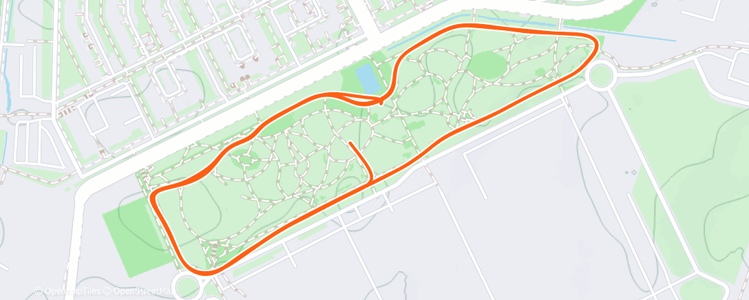 Map of the activity, Утренний забег