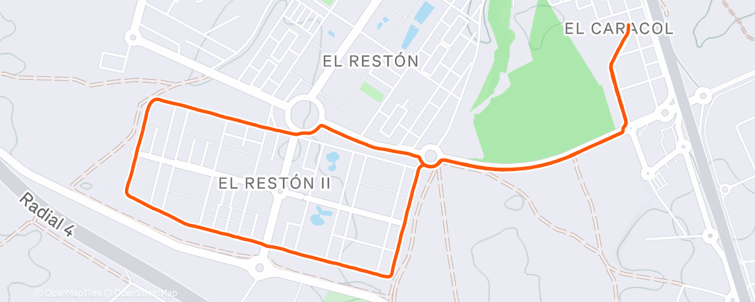 Карта физической активности (Carrera de mañana)