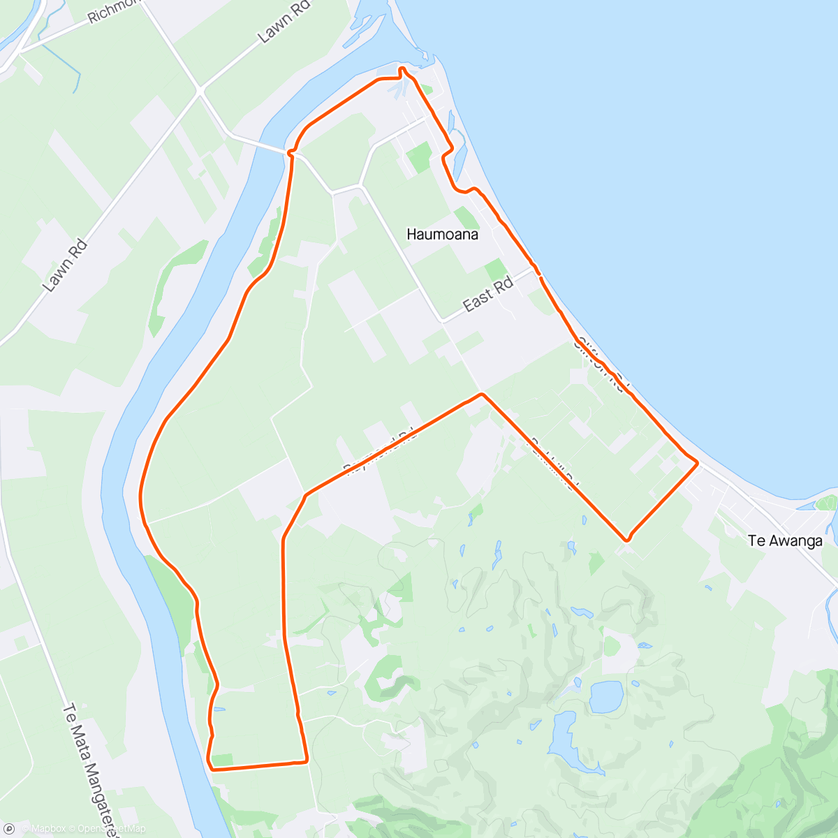 Map of the activity, Long Run Sunday - Tukituki Treble