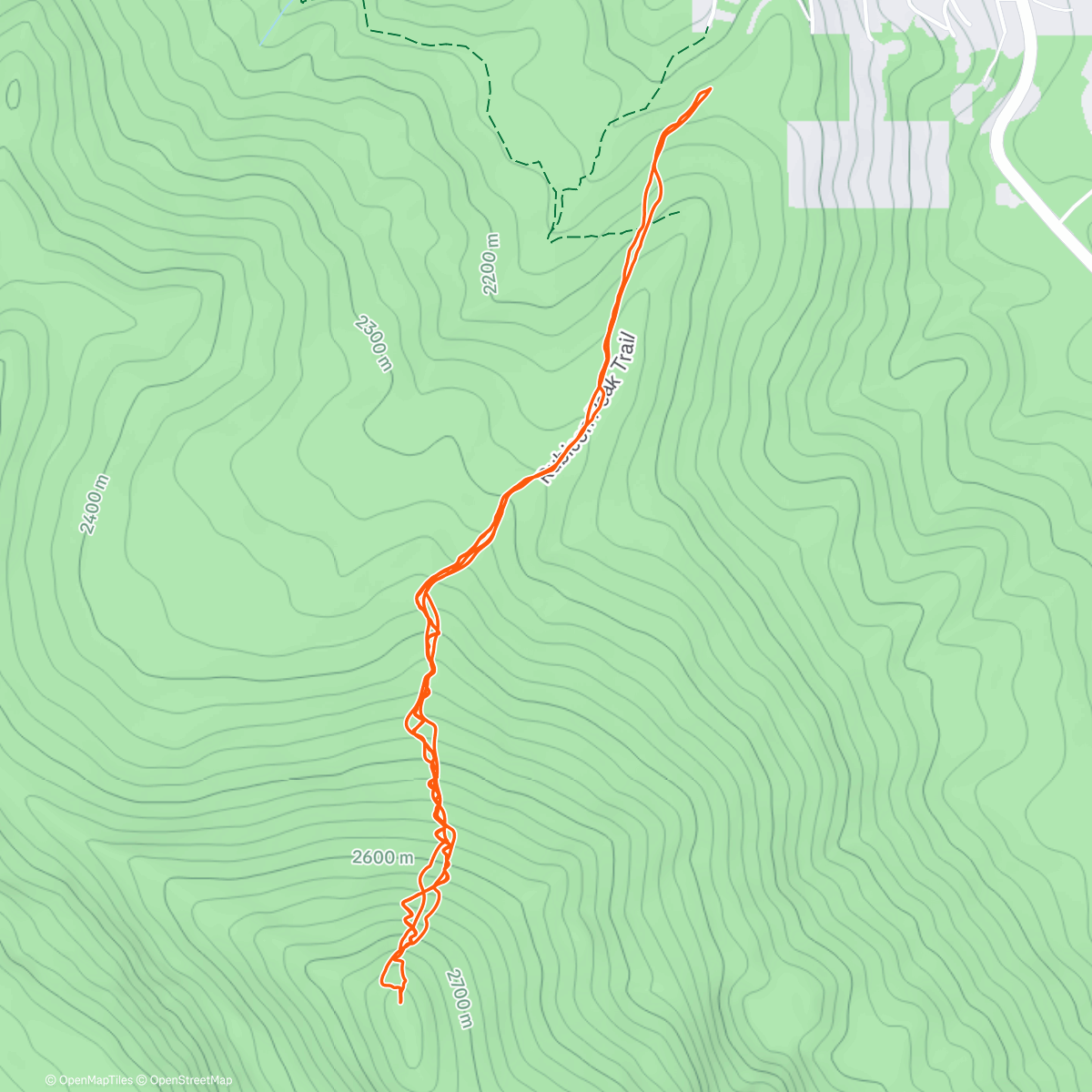 Map of the activity, Sleeper powder day for the win win win ❤️