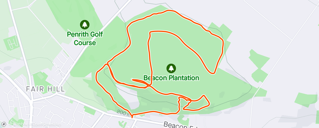 Map of the activity, The Beacon