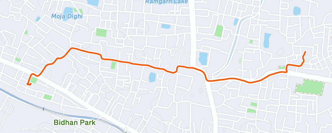 Map of the activity, Morning Ride