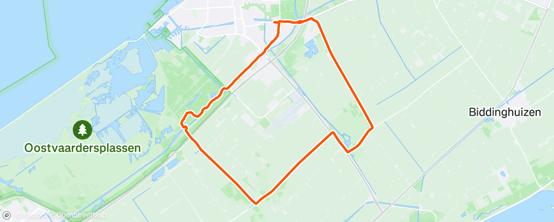 Map of the activity, Uurtje in de tt houding voor Nijeveen