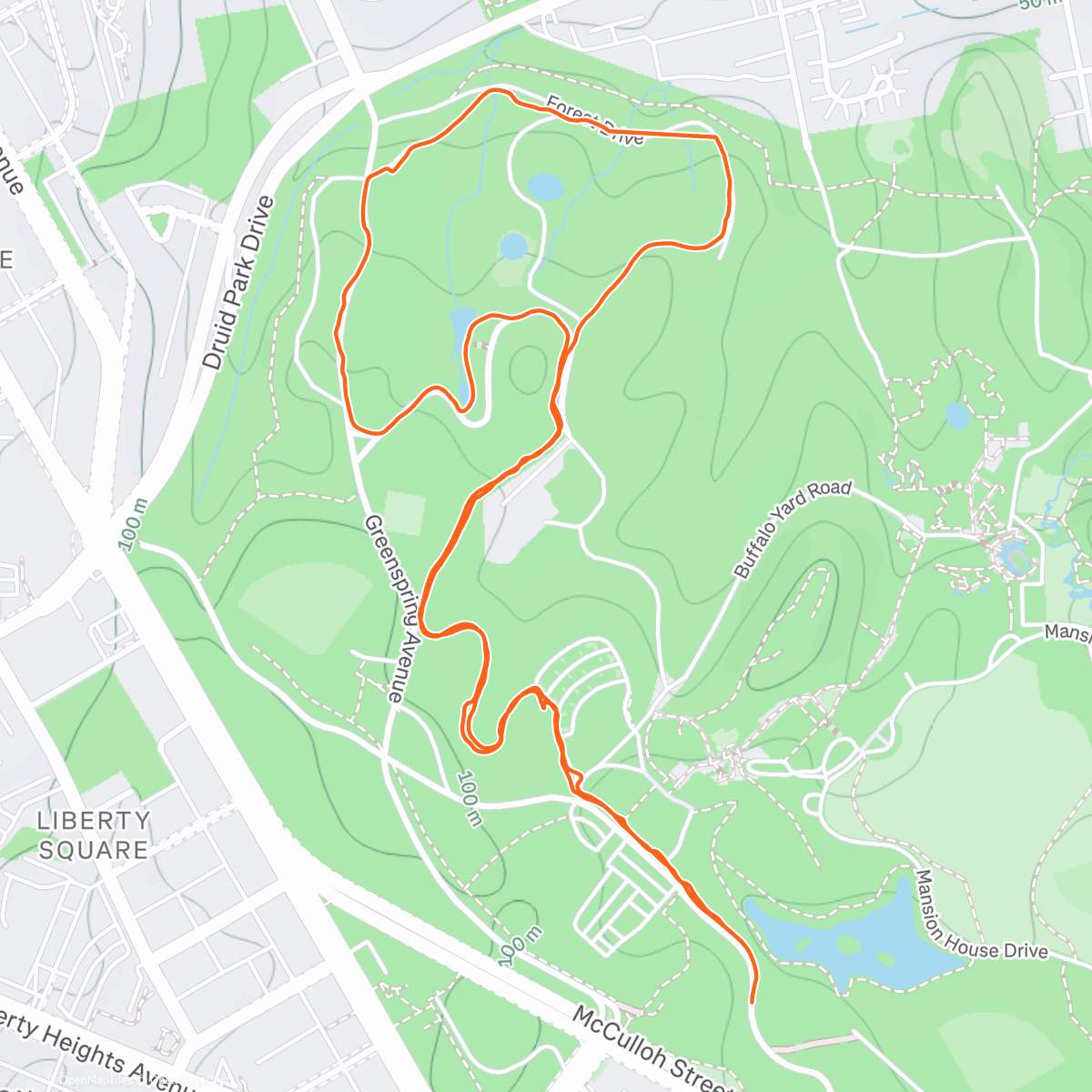 Map of the activity, Gettin' some fresh air