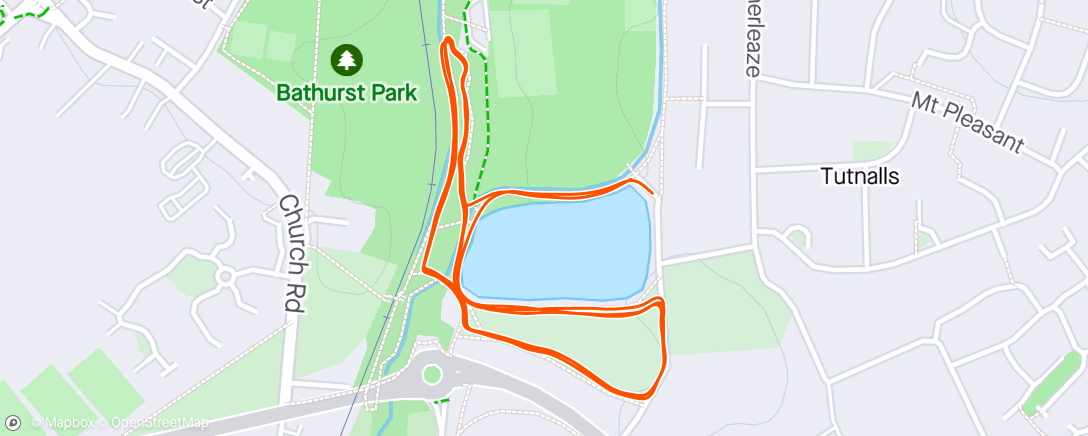 Map of the activity, Lydney Parkrun ☁️