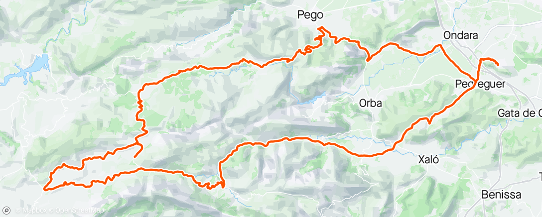 Map of the activity, Run to the hills