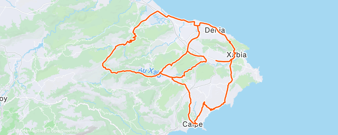 Карта физической активности (Cycling)