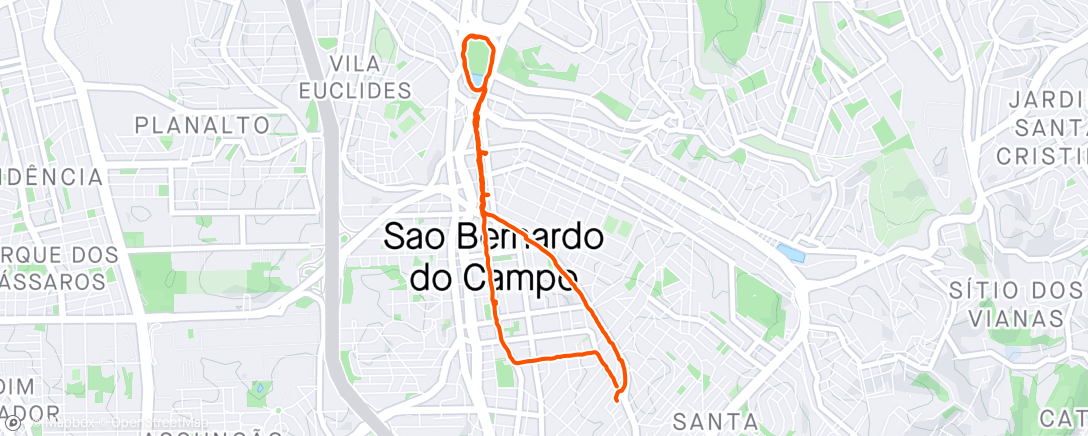 アクティビティ「Caminhada na hora do almoço」の地図