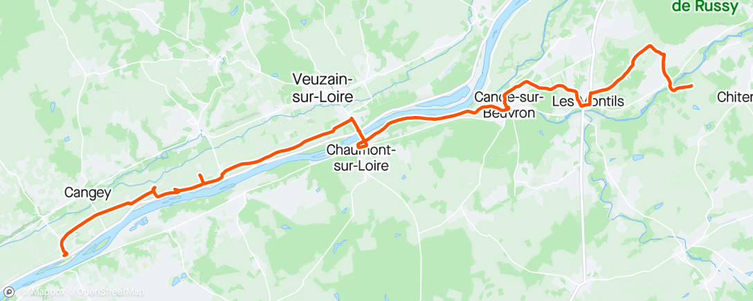 Map of the activity, ROUVY - Loire Chambord 2