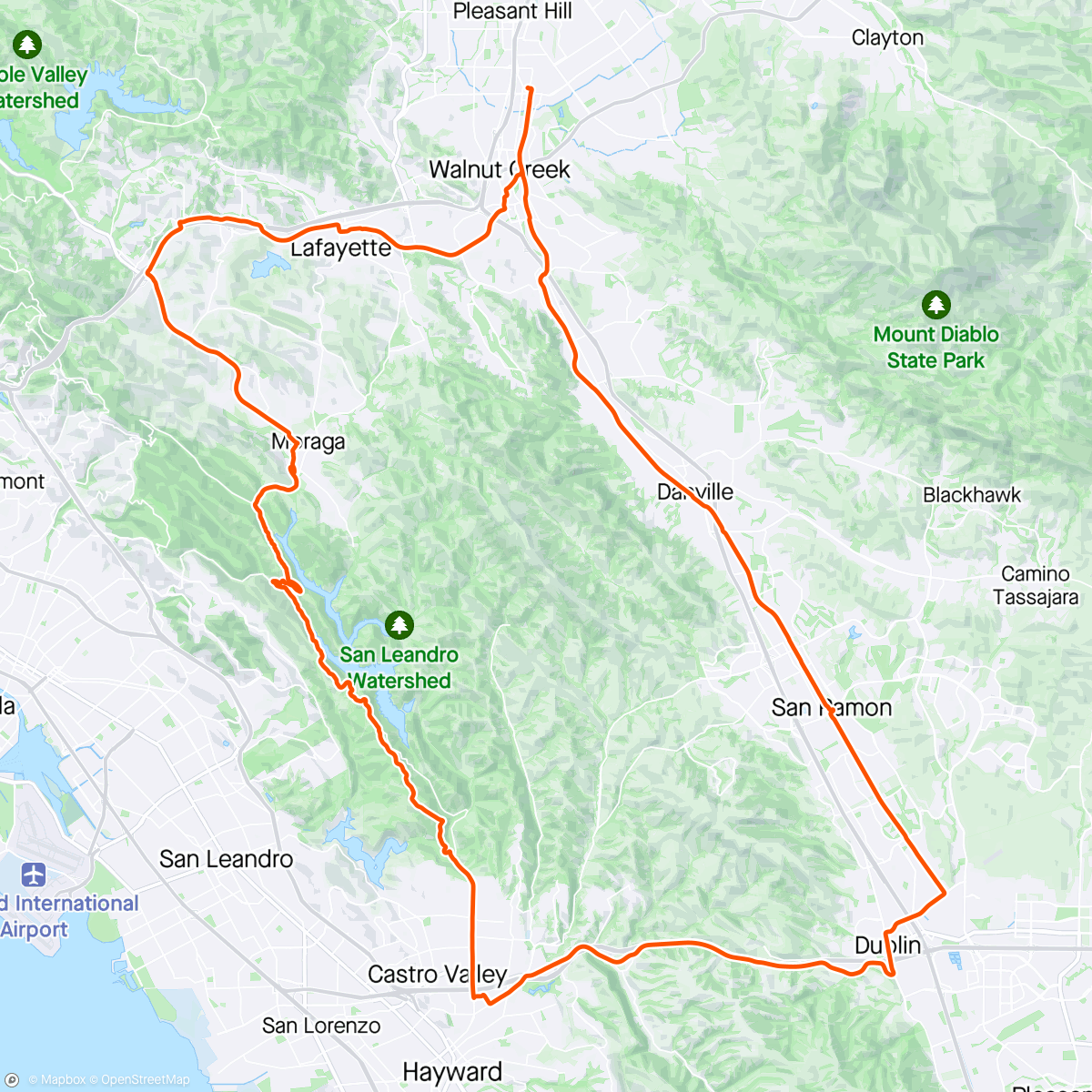 Map of the activity, ☀️ Lunch Ride