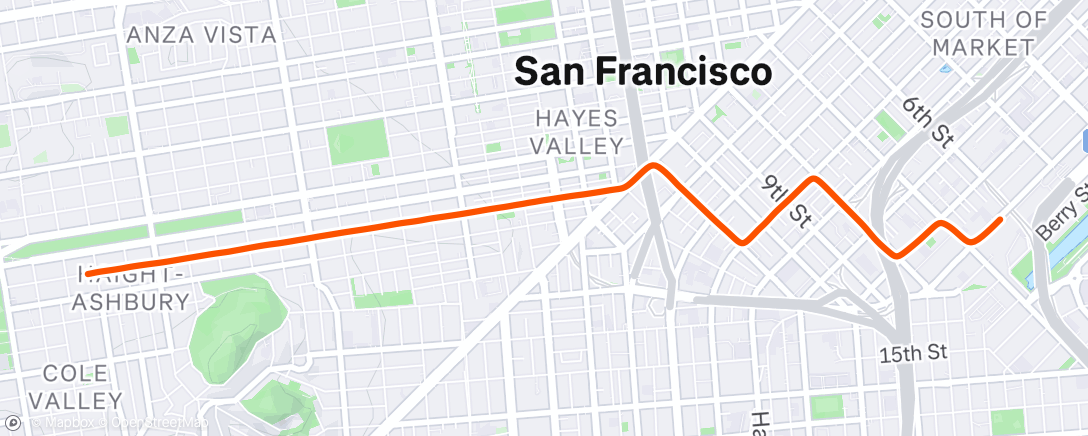 Map of the activity, Morning Ride
