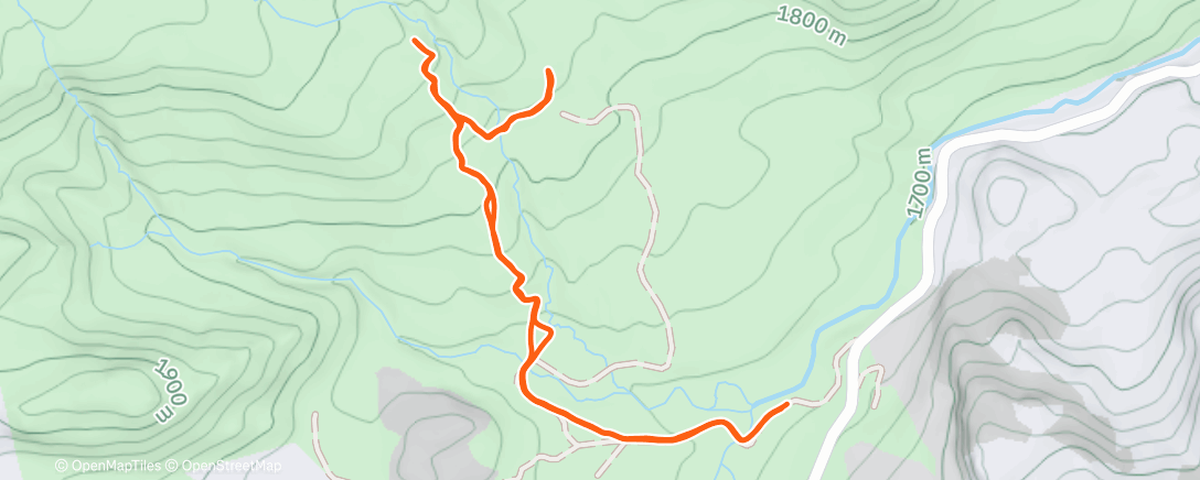Map of the activity, Misión abordada por mala visibilidad y nieve inesperada
