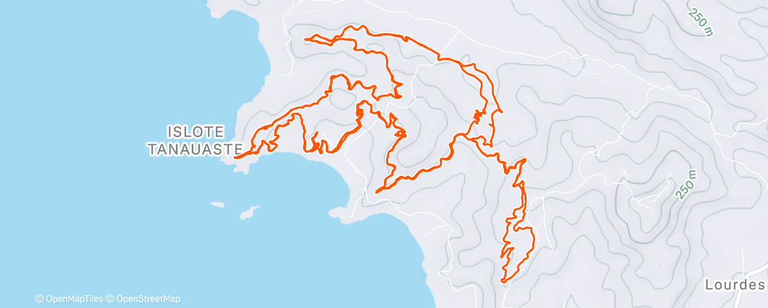 Map of the activity, Catalinas, solo bueno