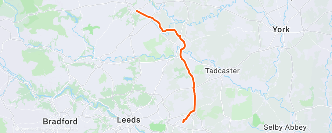 Map of the activity, Cricket club ride