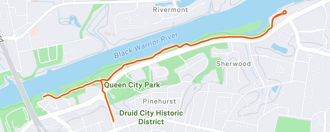 Карта физической активности (Afternoon Run)